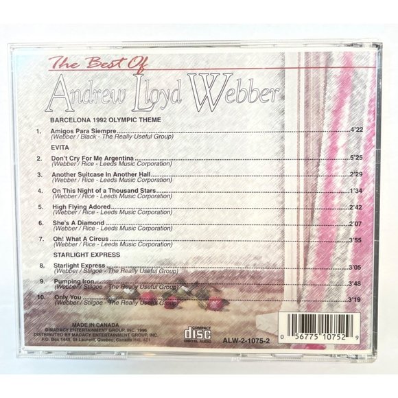 The Best of Andrew Lloyd Webber 3 Volume CD Set Soundtrack Musicals 30 Songs - Picture 4 of 9